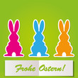 Osterhasen bunt