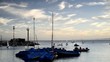 People participate in water sport near Eilat, Israel