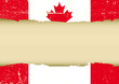 Canadian scratched flag