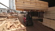 forklift at a sawmill