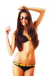 happy girl in sunglasses