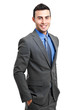 Businessman portrait on white background