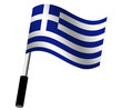 Flagge Griechenland wehend