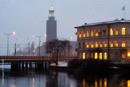 Photo: Afternoon Stockholm. Radhuset Afternoon Stockholm. Radhuset