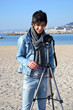 Photo: Activité artistique - Photographe à la plage 03 Activité artistique - Photographe à la plage 03