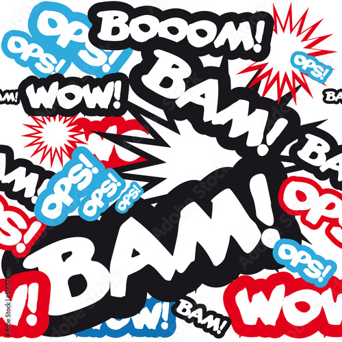 Illustration: Pop Art comic book style background Pop Art comic book style background