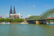 canvas print picture - Koeln panorama