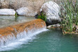 Pond waterfall
