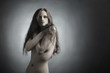 Nude sensual woman. Sexy girl