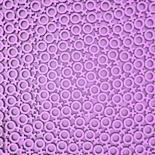 Illustration: Female symbols background Female symbols background
