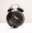 black alarm clock