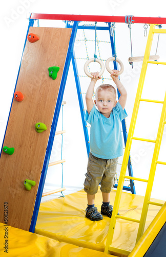 Photo: boy on a playground boy on a playground