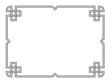 Roman style black ornamental decorative frame