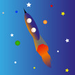 Rocket in space