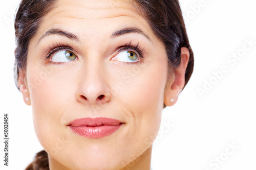Photo: Young beautiful woman portrait. Young beautiful woman portrait.