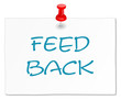 Zettel weiß feedback