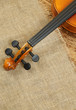 Violin on wooden background