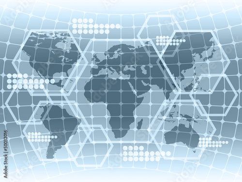 Illustration: Computer simulation data map Computer simulation data map
