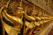 Golden sculptures in the Golden Palace in Bangkok.