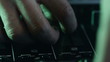 DJ using his mixer table