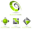 Business logo green design