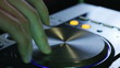 DJ using his mixer table