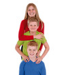 Gruppe Teenager, Mädchen und Jungen