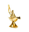 Aladdin magic lamp isolated on white