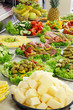 Photo: Holiday cold buffet. Holiday cold buffet.