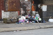 garbage on the street