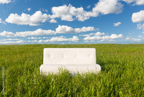 Photo: The sofa in the field The sofa in the field