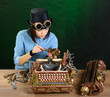 Typewriter repair.