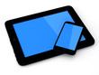 Illustration: Tablet pc and smartphone Tablet pc and smartphone