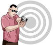 Man shoots from pistol