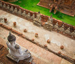 Ancient buddha in Ayutthaya province of Thailand
