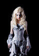 vampire woman with stage makeup