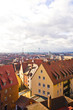 view of Nuremberg roofs. Bavaria, Germany
