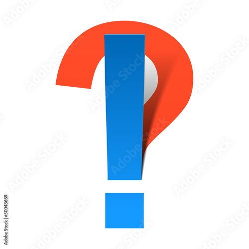 Vector: Question and Exclamation marks Question and Exclamation marks