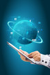 Information technology business concept, tablet PC