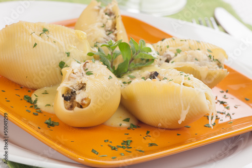 Photo: Mushroom Pasta Shells Mushroom Pasta Shells