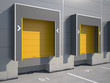 Trucking Loading Dock of Warehouse