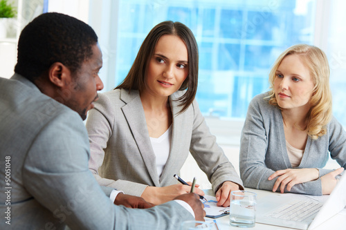 Photo: Discussing ideas Discussing ideas