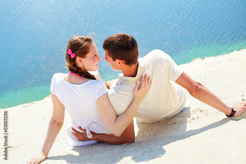 Photo: Couple on sand Couple on sand