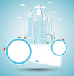 Modern city background. Vector