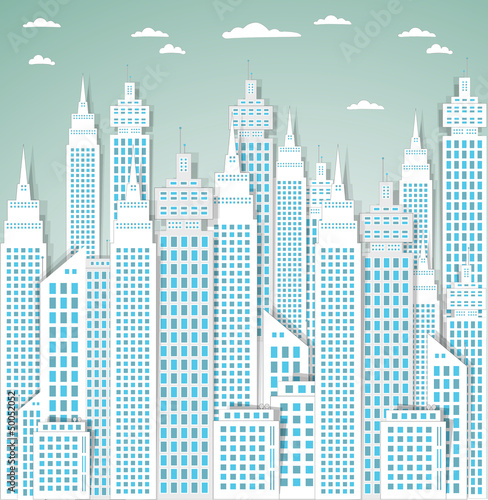 Vector: Modern city background. Vector Modern city background. Vector