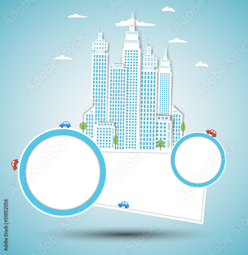 Vector: Modern city background. Vector Modern city background. Vector