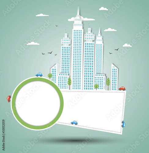 Vector: Modern city background. Vector Modern city background. Vector