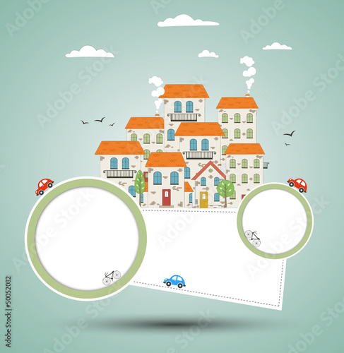 Vector: Old city background. Vector Old city background. Vector
