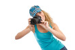 Hobbyfotografin im Urlaub