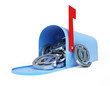 mailbox e-mail, email, spam 3d Illustrations